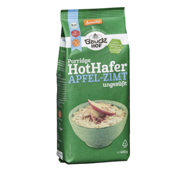 Bio Hot Hafer Apfel Demeter - glutenfrei - 400 g - von Bauck
